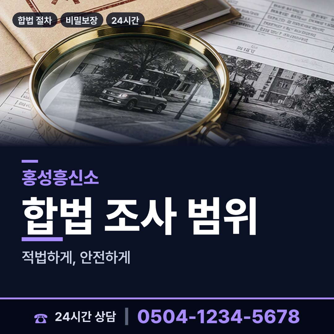 홍성 장곡면 탐정고용 상담 안내